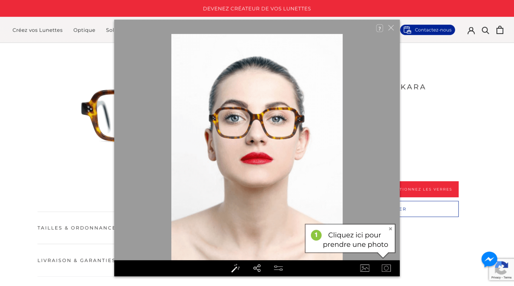 essayer virtuellement des lunettes